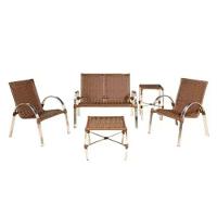 2 Cadeiras E Namoradeira E Mesa Mini Garden  Argila - 1