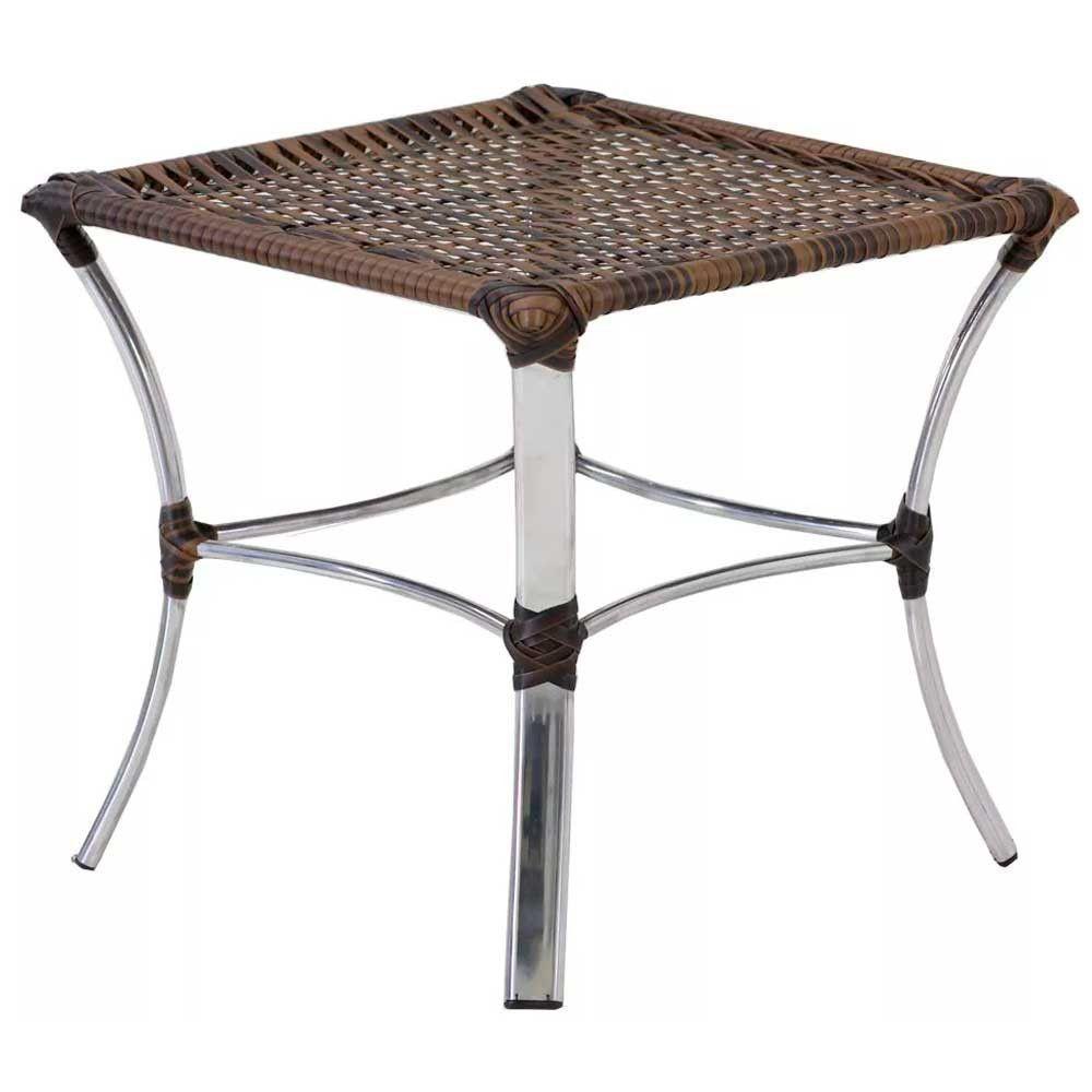 Jogo 4 Cadeiras Emily E Mesa Garden Em Alumínio Trama Argila - 2