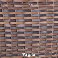 Jogo 4 Cadeiras Emily E Mesa Garden Em Alumínio Trama Argila - 7