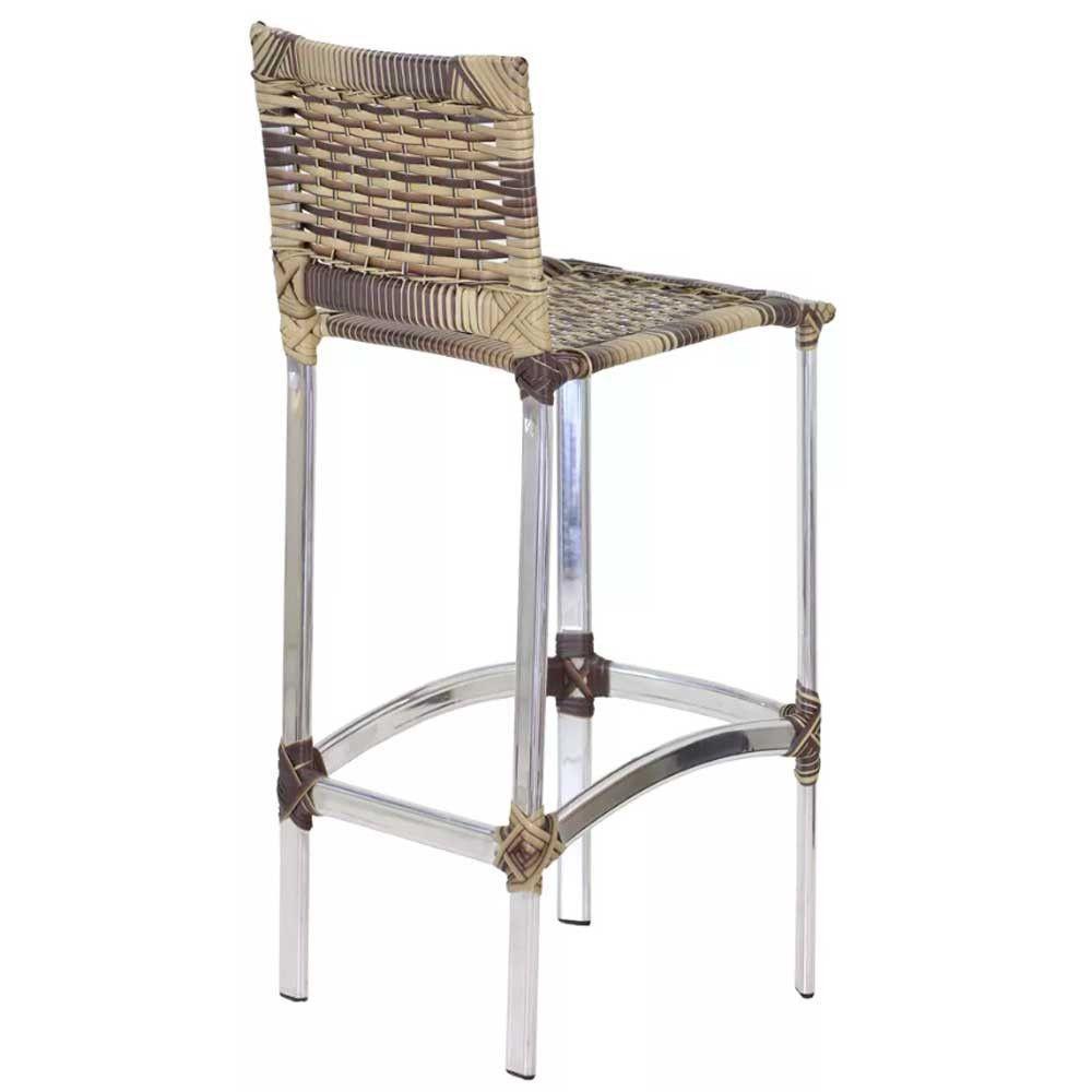 Conjunto De 3 Banquetas E Bistrô Em Alumínio  Argila - 6