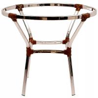 4 Cadeiras Floripa E Mesa Ascoli Em Alumínio Trama Argila - 2