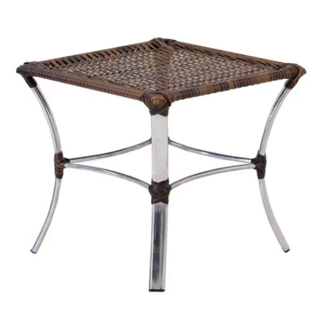 Kit 4 Cadeiras Em Alumínio Varanda Piscina Externa E Mesa De Argila - 6