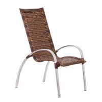 Kit 4 Cadeiras Em Alumínio Varanda Piscina Externa E Mesa De Argila - 7