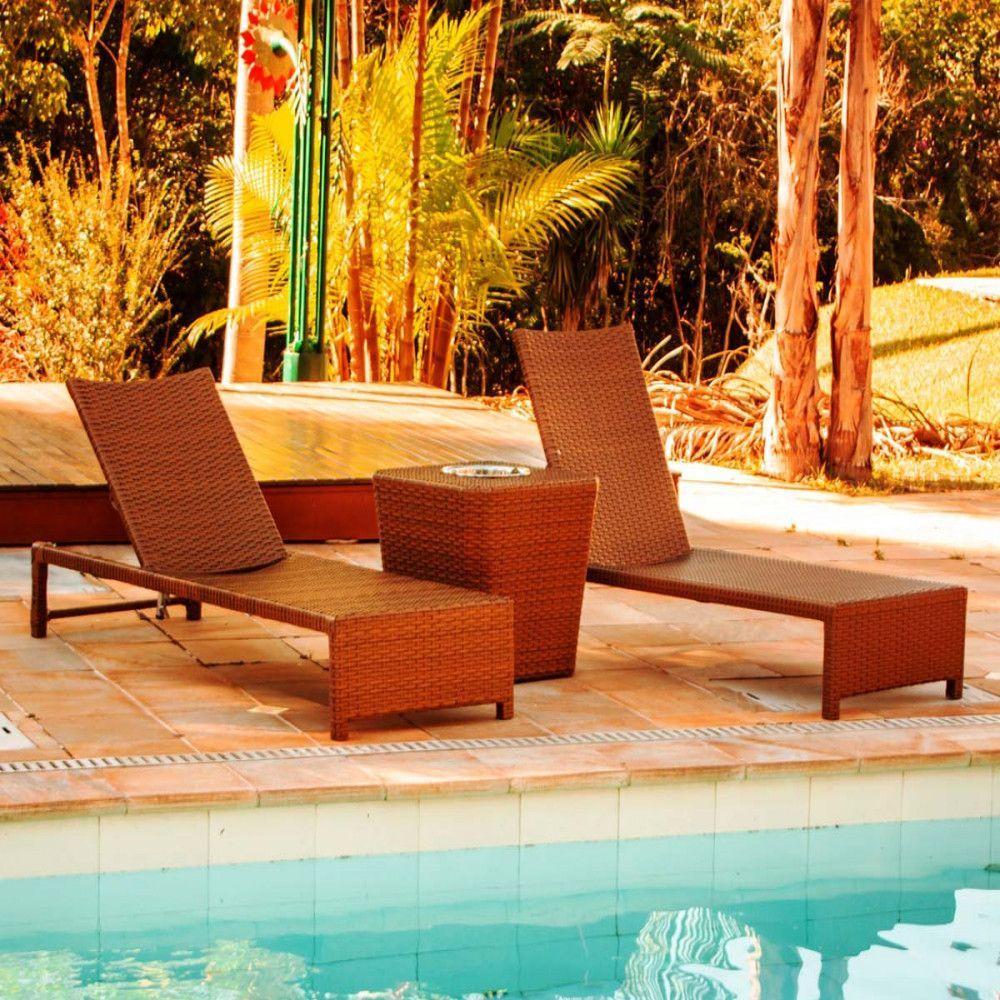 1 Espreguiçadeira Grécia Em Alumínio  Argila - 3