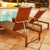 1 Espreguiçadeira Grécia Em Alumínio  Argila - 6