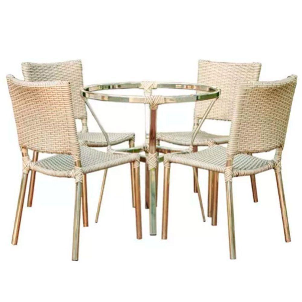Kit 4 Cadeiras Barcelona E Mesa Ascoli  Argila - 1