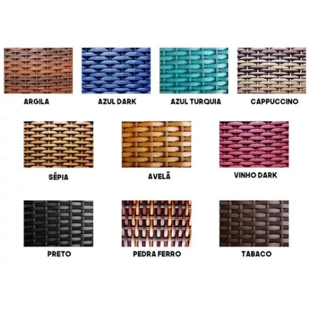 Kit 4 Cadeiras Barcelona E Mesa Ascoli  Argila - 4