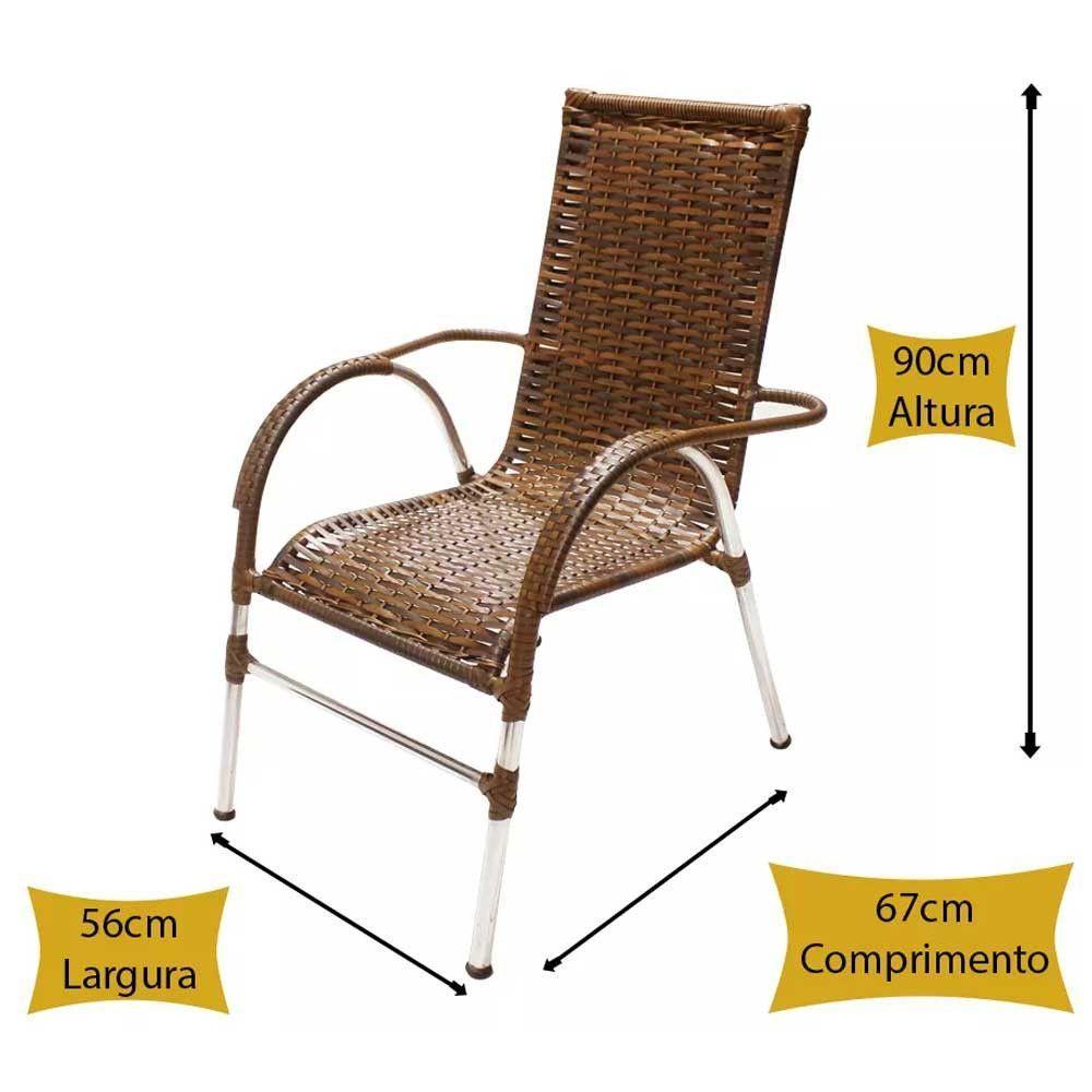 Kit 4 Cadeiras Vênus E Mesa De Centro Garden  Argila - 2