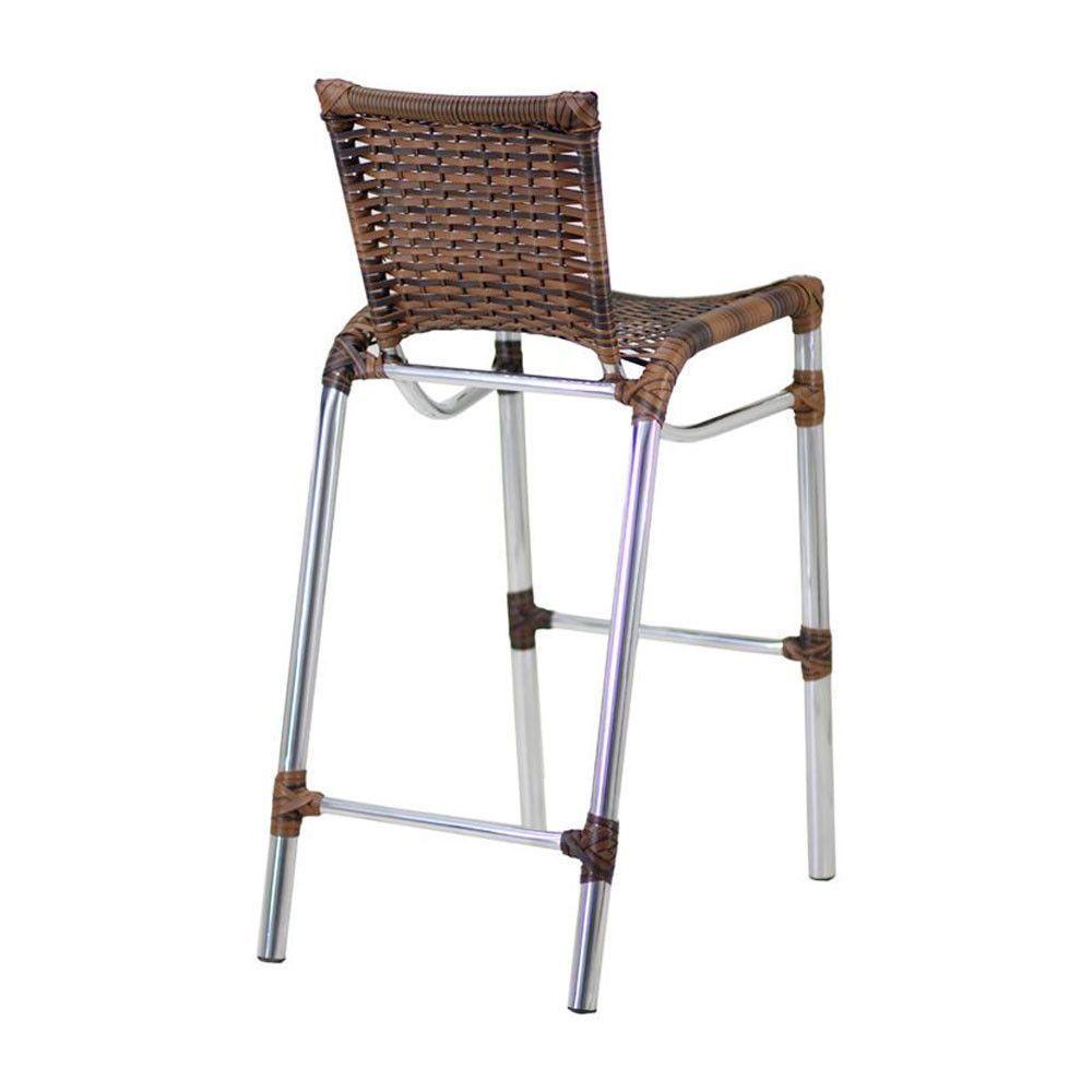 Kit 4 Banquetas Fortaleza Em Alumínio Alta Edícula Cozinha Argila - 2