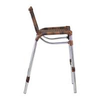 Kit 4 Banquetas Fortaleza Em Alumínio Alta Edícula Cozinha Argila - 5