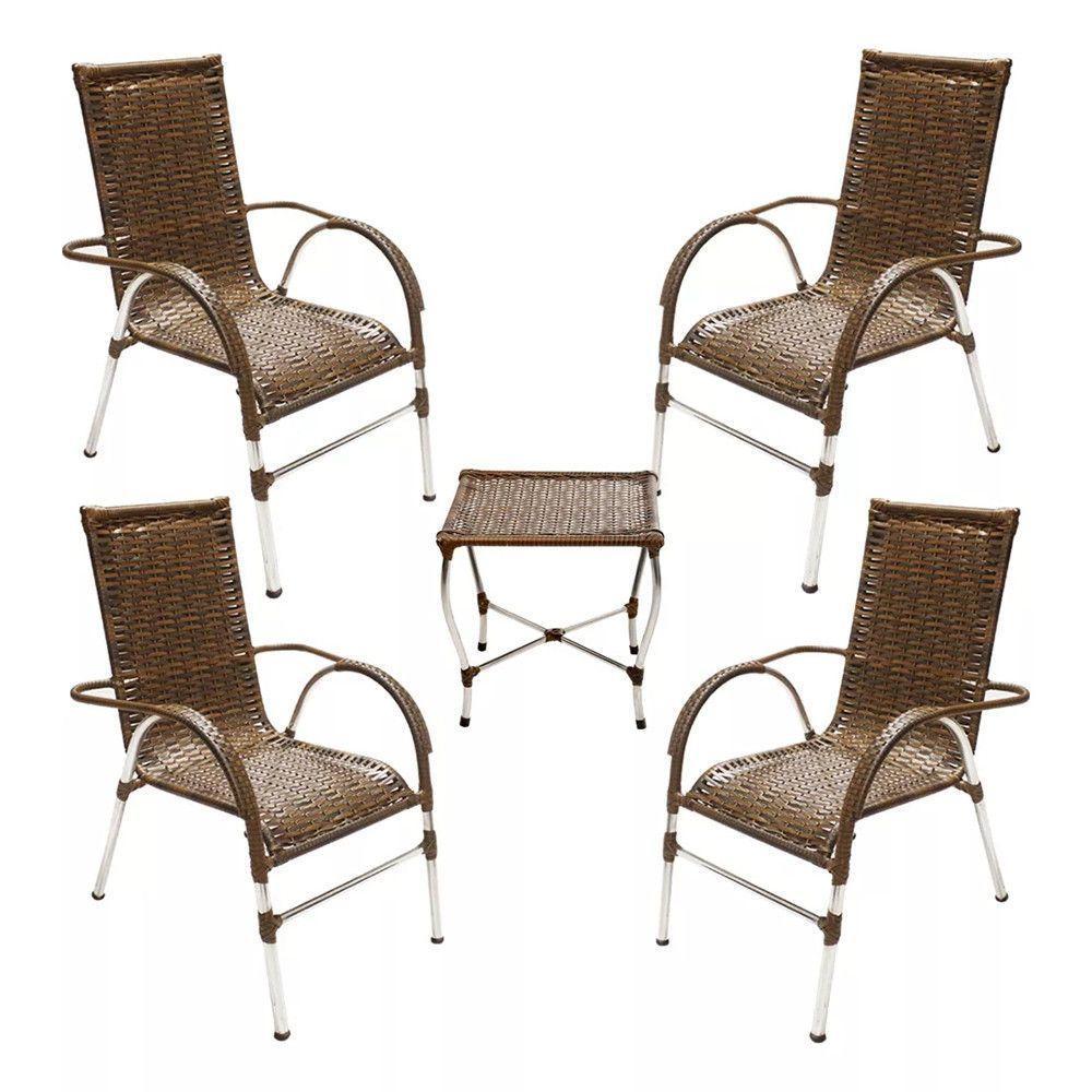 Cadeira Poltrona Vênus Varanda Junco  Argila - 1