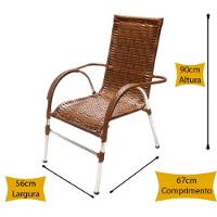 Kit 4 Cadeiras Vênus E Mesa De Centro Garden  Argila - 2