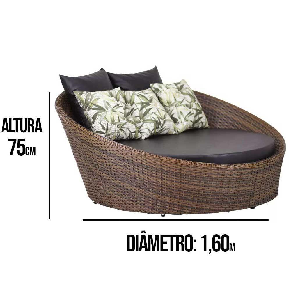 Chaise Sofá Livia Varanda Jardim  Argila - 4