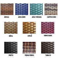 6 Cadeiras Ascoli E Mesa Tampo Ripado 1,40m Alumínio Argila - 2