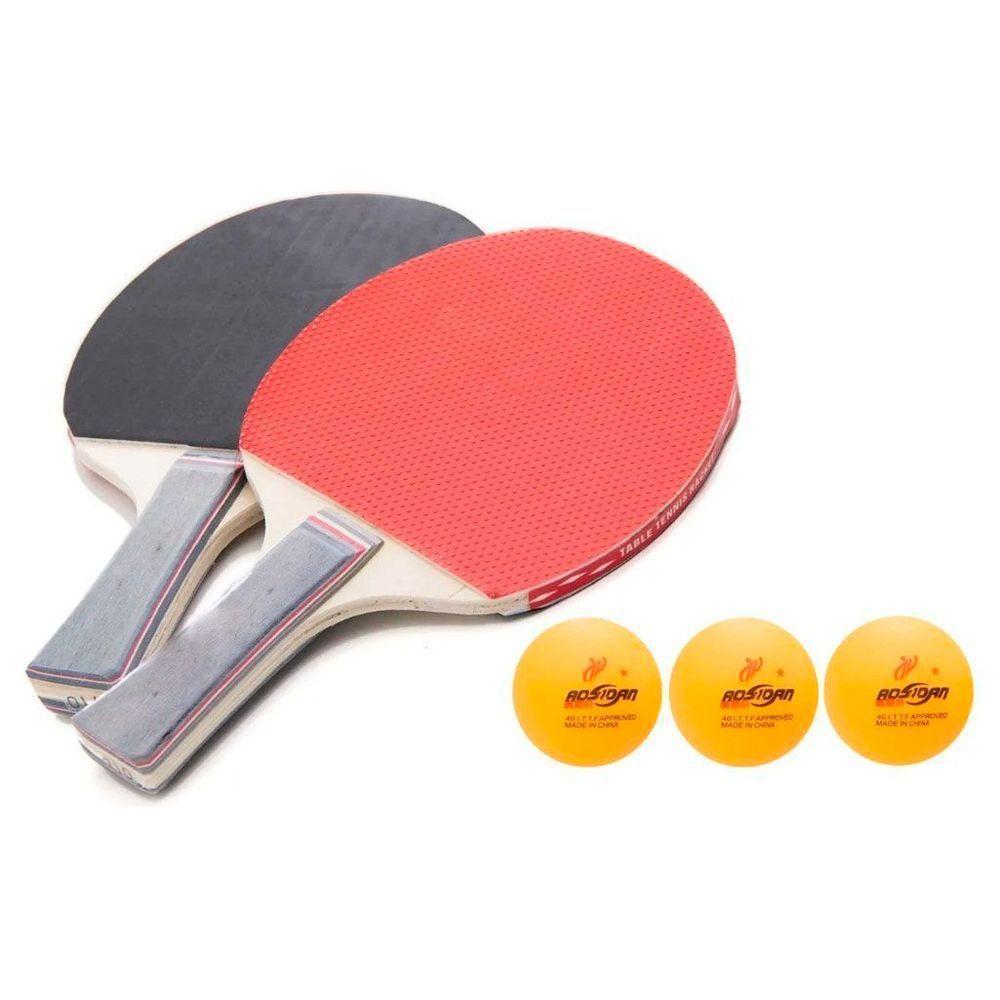 Kit Completo Ping Pong Tênis De Mesa Raquete Bolinha E Rede - 3