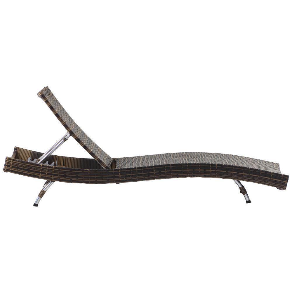 1 Espreguiçadeira Bona E Mesa Grécia Em Alumínio Argila - 3