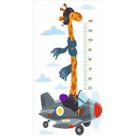 Adesivo Girafa Fita Métrica Medir Criança Pediatra Creche Jardim - 1