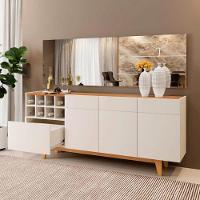 Buffet 3 Portas 1 Gaveta Philadelphia Mavaular Off White - Naturalle - 3