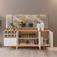 Buffet 3 Portas 1 Gaveta Philadelphia Mavaular Off White - Naturalle - 5