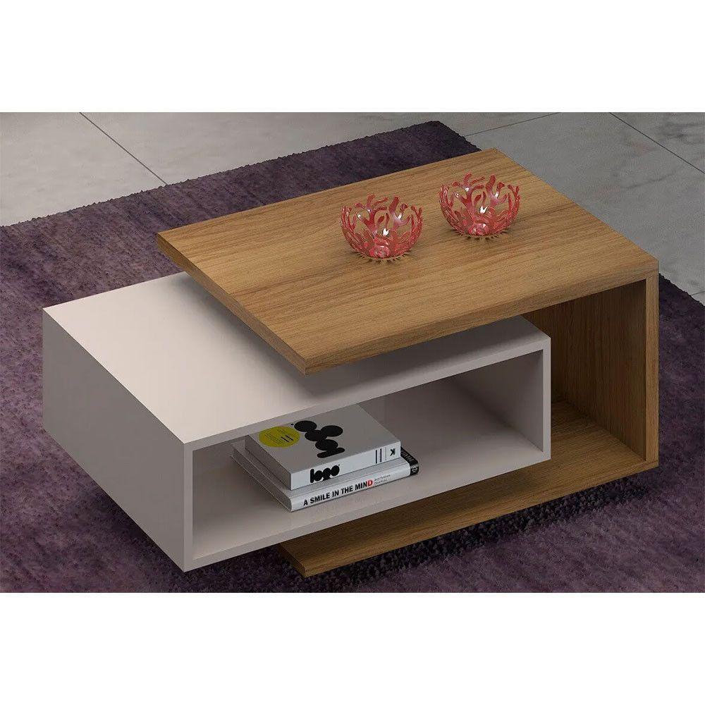 Mesa De Centro Diva Jcm Móveis Noronha - Off White - 2