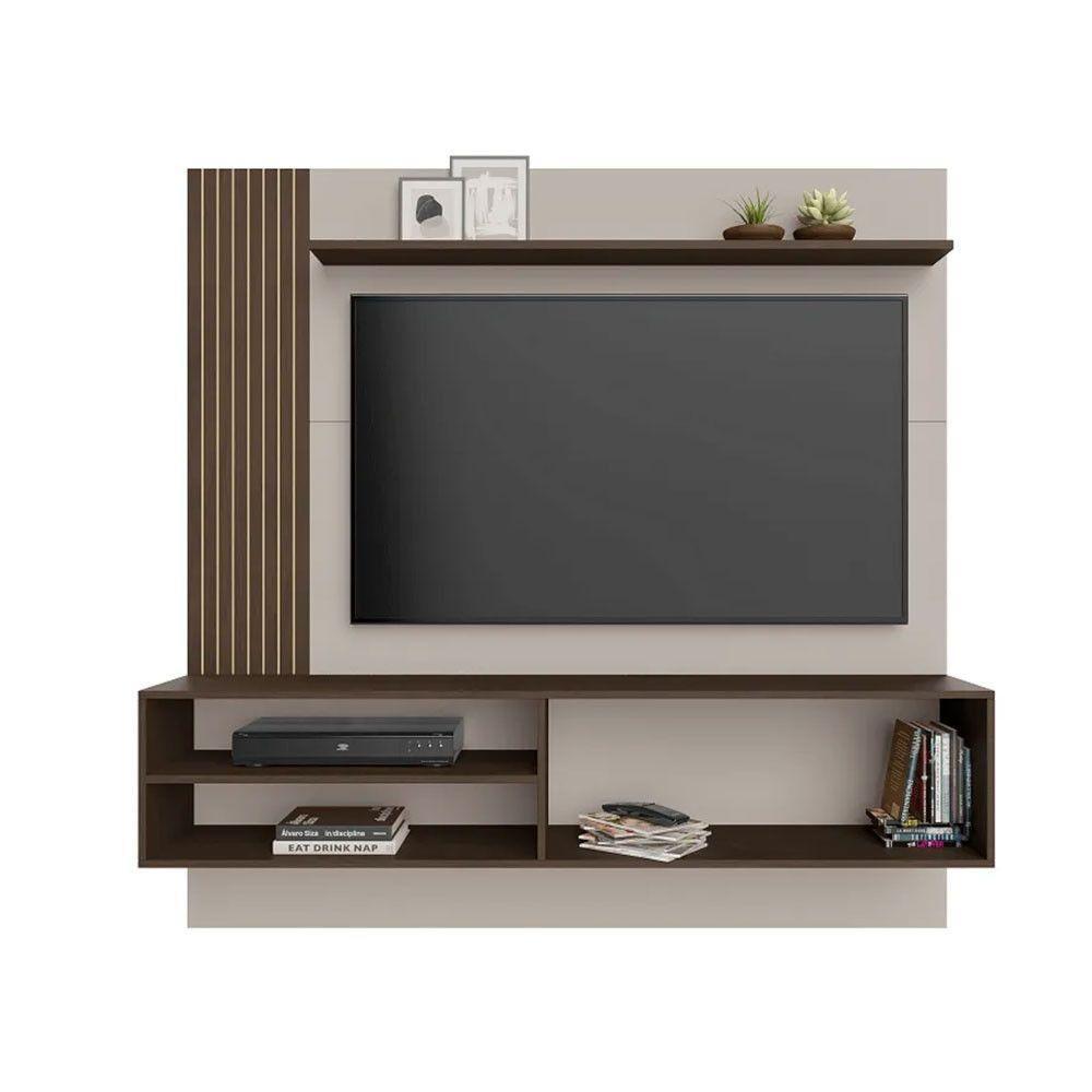 Painel Preciso Para Tv Até 60 Polegadas 2 Portas Jcm Off White - Café - 3
