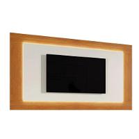 Painel Para Tv Com Led De 65 Atenas Mavaular Naturalle - Off White - 1