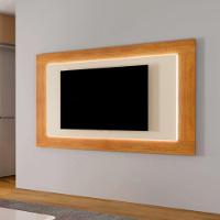 Painel Para Tv Com Led De 65 Atenas Mavaular Naturalle - Off White - 2