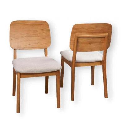 Kit 2 Cadeira Sala De Jantar Zoe Laminada Madeira Maciça Cinza