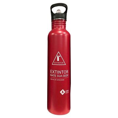 Garrafa D\'agua Inox Extintor Mate Sua Sede 1l