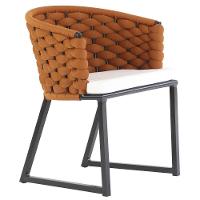 Kit 6 Cadeiras Bali Alumínio Em Tricô Náutico  Mármore - 3