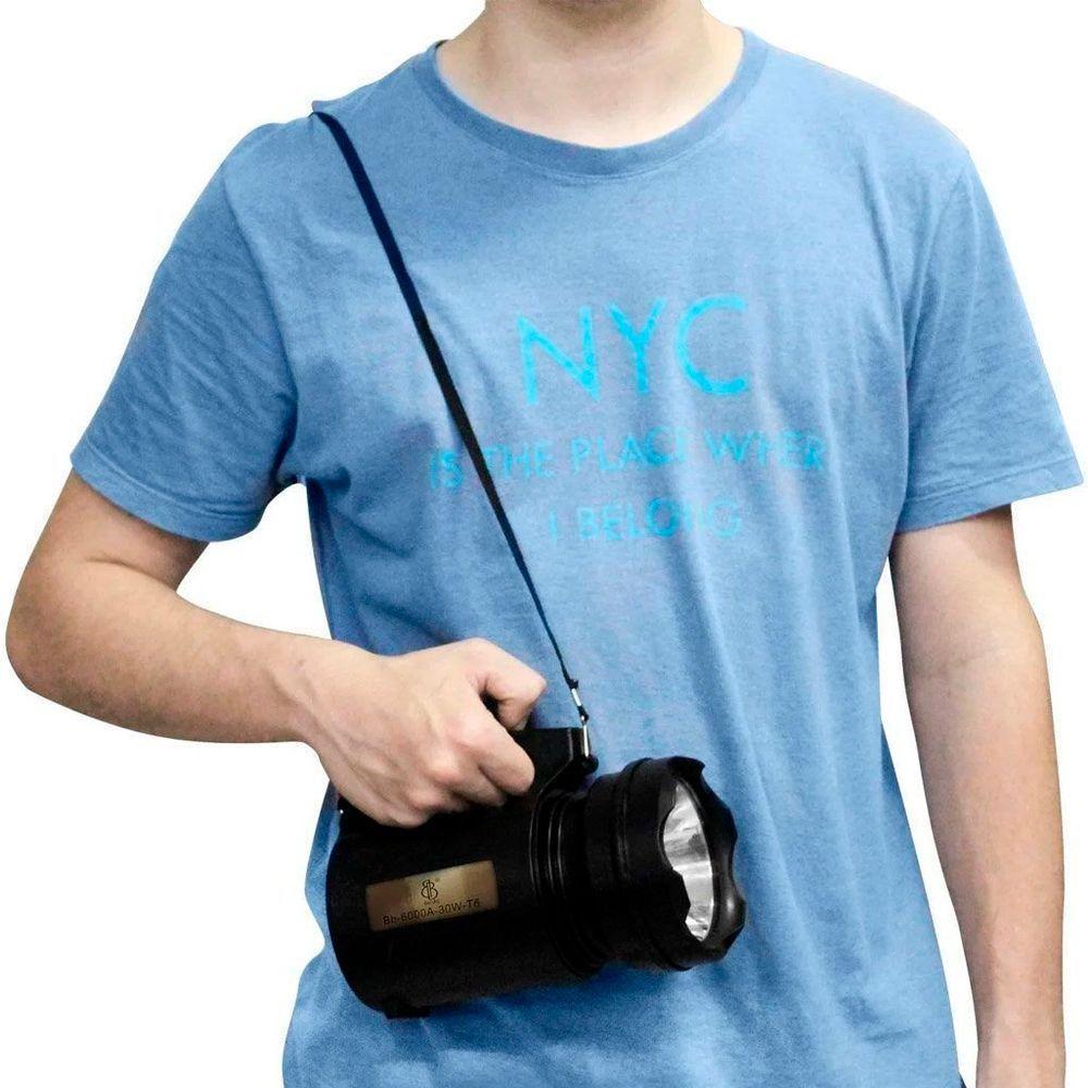 Lanterna Recarregável Longo Alcance 300 Metros 30w T6 2000 Lúmens - 4