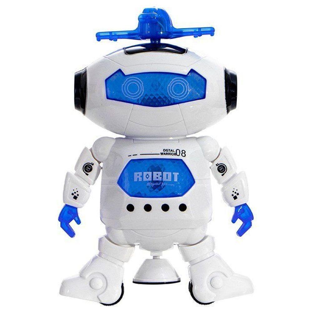 Robô Cóptero Dançarino Com Hélice Luz Som E Movimentos - 1
