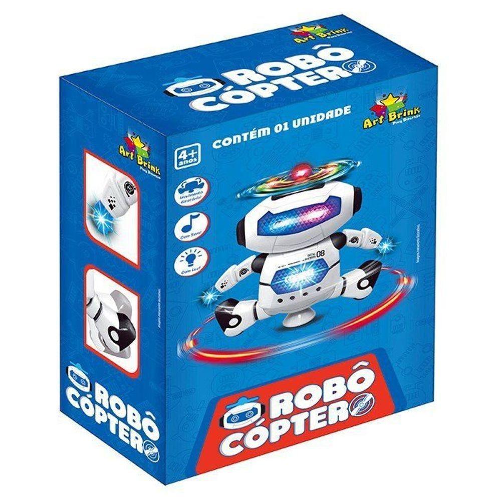 Robô Cóptero Dançarino Com Hélice Luz Som E Movimentos - 2