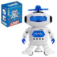 Robô Cóptero Dançarino Com Hélice Luz Som E Movimentos - 4