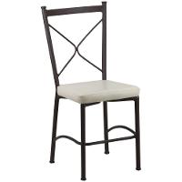 4 Cadeira Buffet Em Alumínio Para Cozinha, Restaurante, Marrom Com Bege - 3