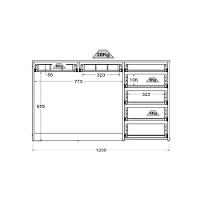 Mesa De Escritório Ditália 7 Gavetas Com Cadeira Pe-90 - 6