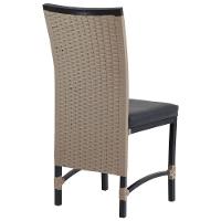 4 Cadeira Corda Náutica Saia Longa Cozinha Edícula Azul - 2