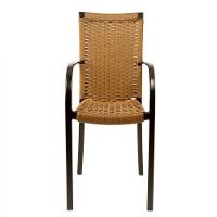 6 Cadeiras Ascoli E Mesa Tampo Ripado 1,40m Alumínio Azul Dark - 4