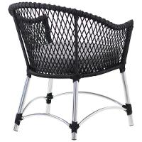 2 Poltronas Chile Em Corda Náutica Alumínio  Azul - 2