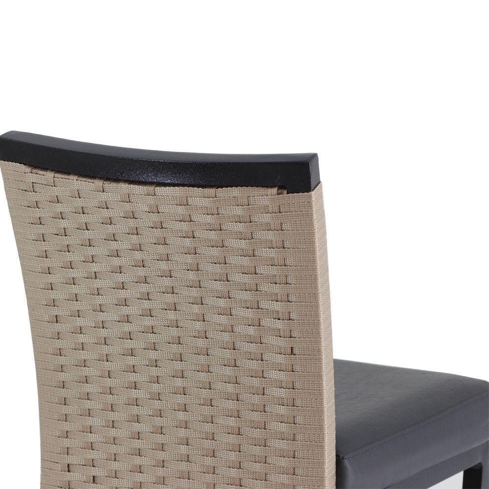 Banqueta Cannes Corda Náutica Em Alumínio  Azul - 8