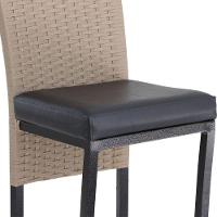 Banqueta Cannes Corda Náutica Em Alumínio  Azul - 5