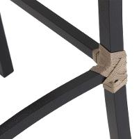 Banqueta Cannes Corda Náutica Em Alumínio  Azul - 7