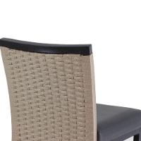 Banqueta Cannes Corda Náutica Em Alumínio  Azul - 8