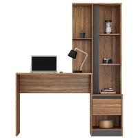 Escrivaninha Com Armário Office Luna Amêndola/grafito - 5