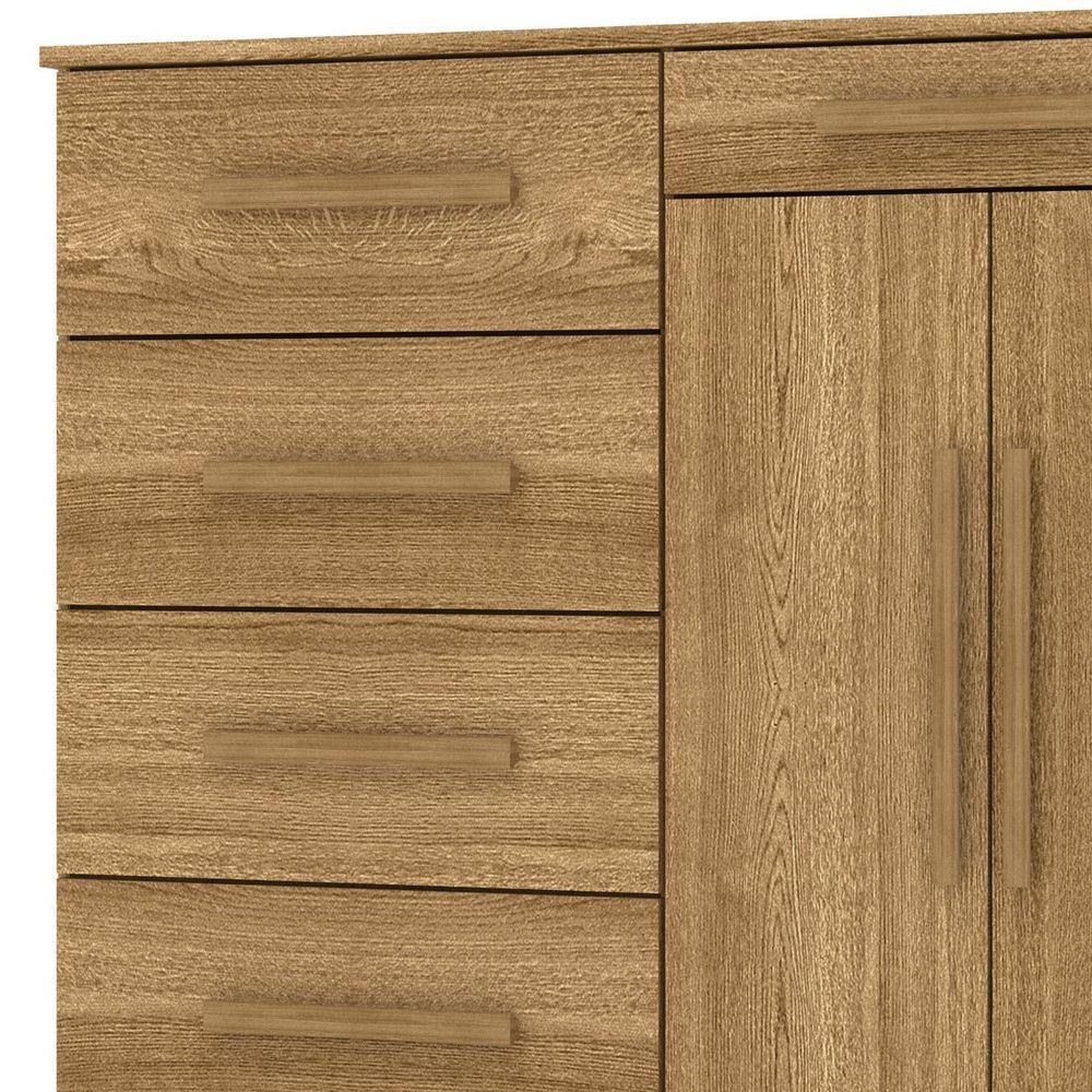 Cômoda Sapateira Sirios 5 Gavetas 2 Portas Nature/brisa - 2