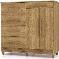 Cômoda Sapateira Sirios 5 Gavetas 2 Portas Nature/brisa - 1