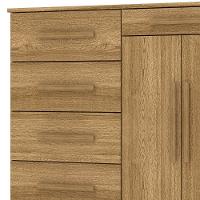 Cômoda Sapateira Sirios 5 Gavetas 2 Portas Nature/brisa - 2