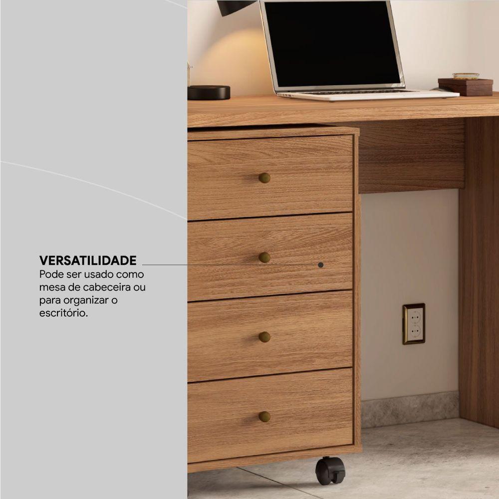Gaveteiro Para Escritório Piece 4 Gavetas Amêndola - 2