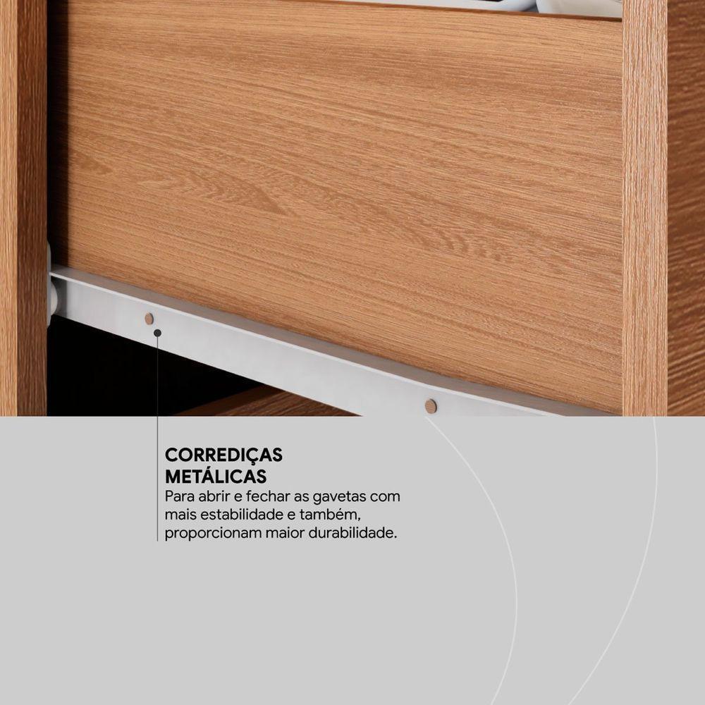 Gaveteiro Para Escritório Piece 4 Gavetas Amêndola - 4