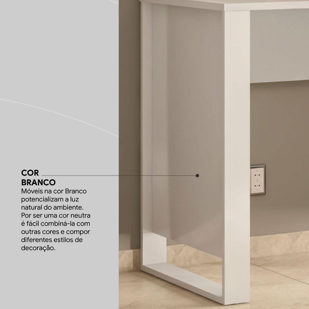 Mesa Para Computador Office Luna Branco - 2